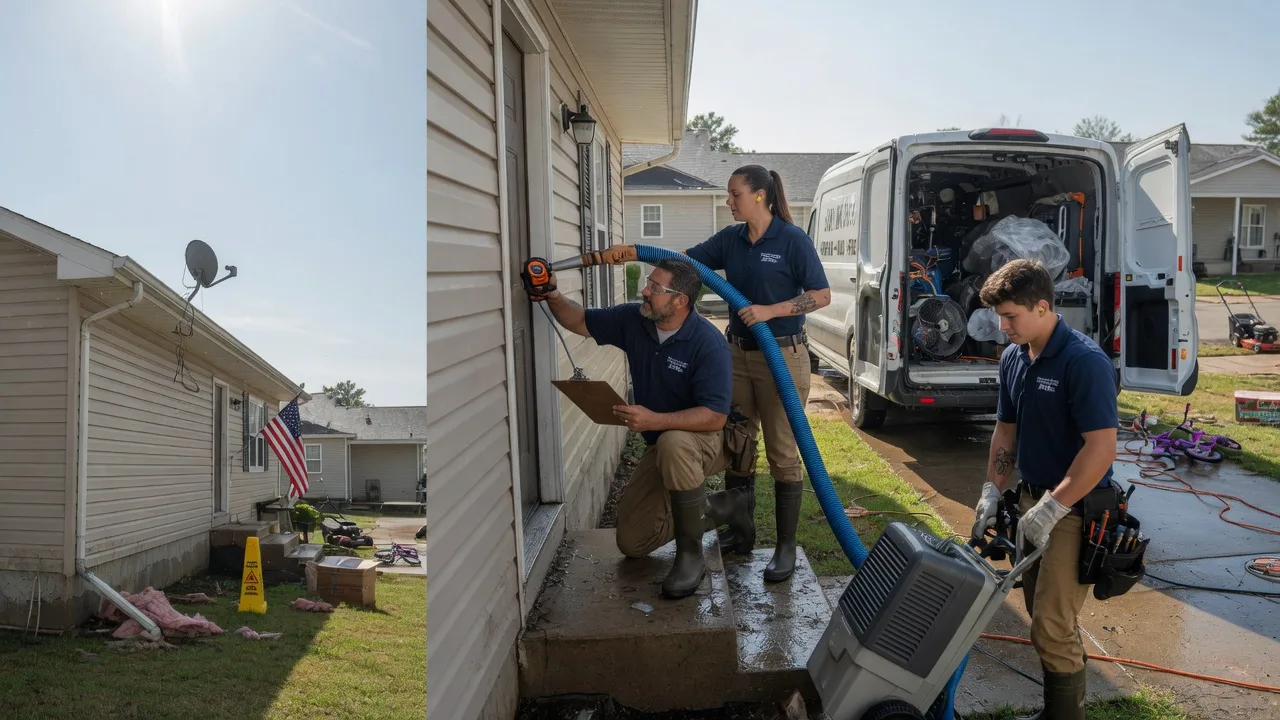 Ceiling Water Damage Restoration in Constantine, MI near me